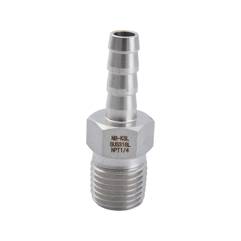 Conector pagodă cu filet exterior din oțel inoxidabil 316L