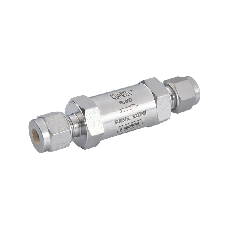 Filtre directe de gaz din oțel inoxidabil 316L