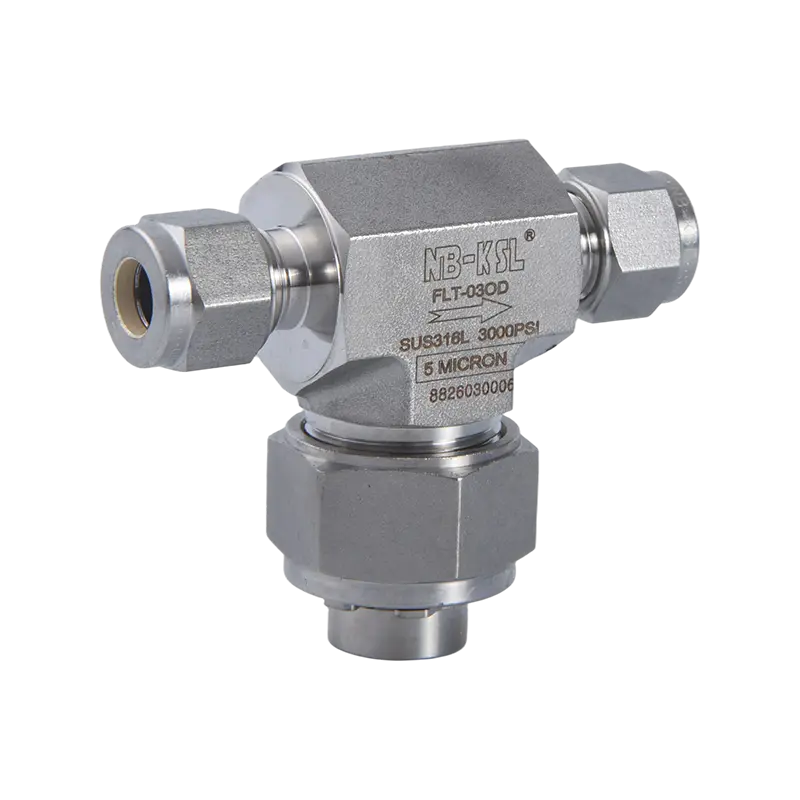 Filtre de gaz de tip T din oțel inoxidabil 316L