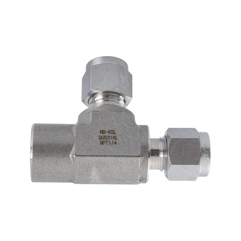 Teu lateral cu filet interior din oțel inoxidabil 316L